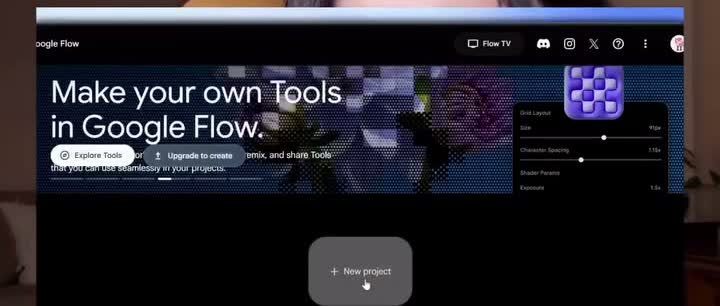 หน้าจอ Google Flow